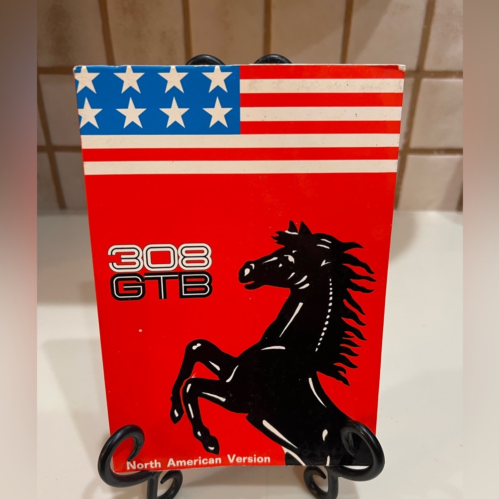 Ferrari 308 GTB North American Owners Manuel~ USA Version